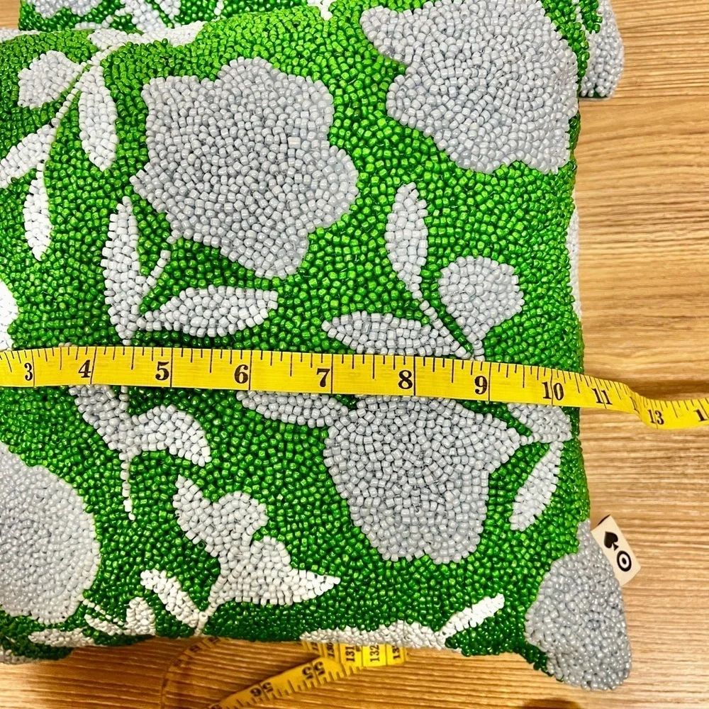 Kate Spade  x Target Set of 2 NWT Beaded Floral Throw Pillow